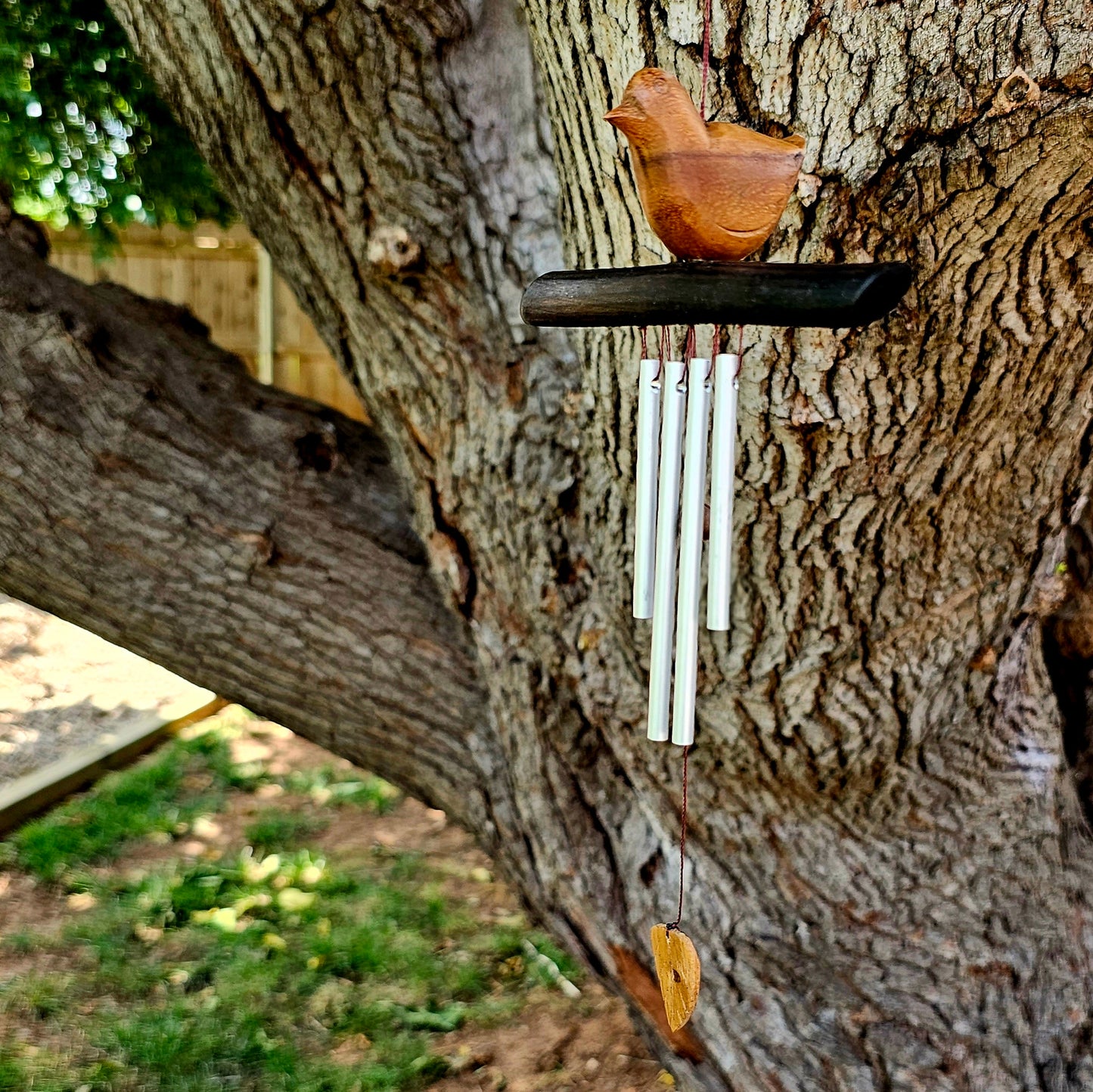 Handmade Wood Sparrow's Song Mini Wind Chime | Indonesia Artisans