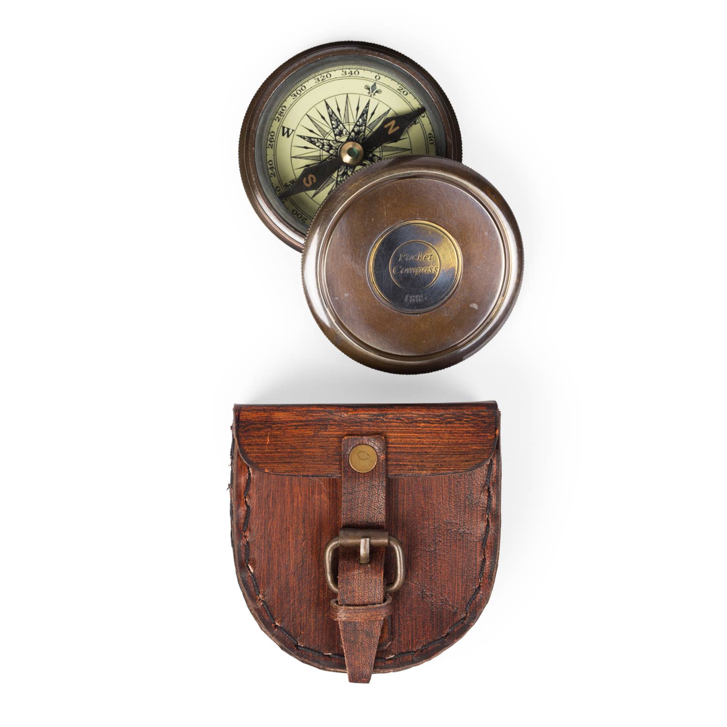 Handmade Brass Wanderer's Pocket Compass