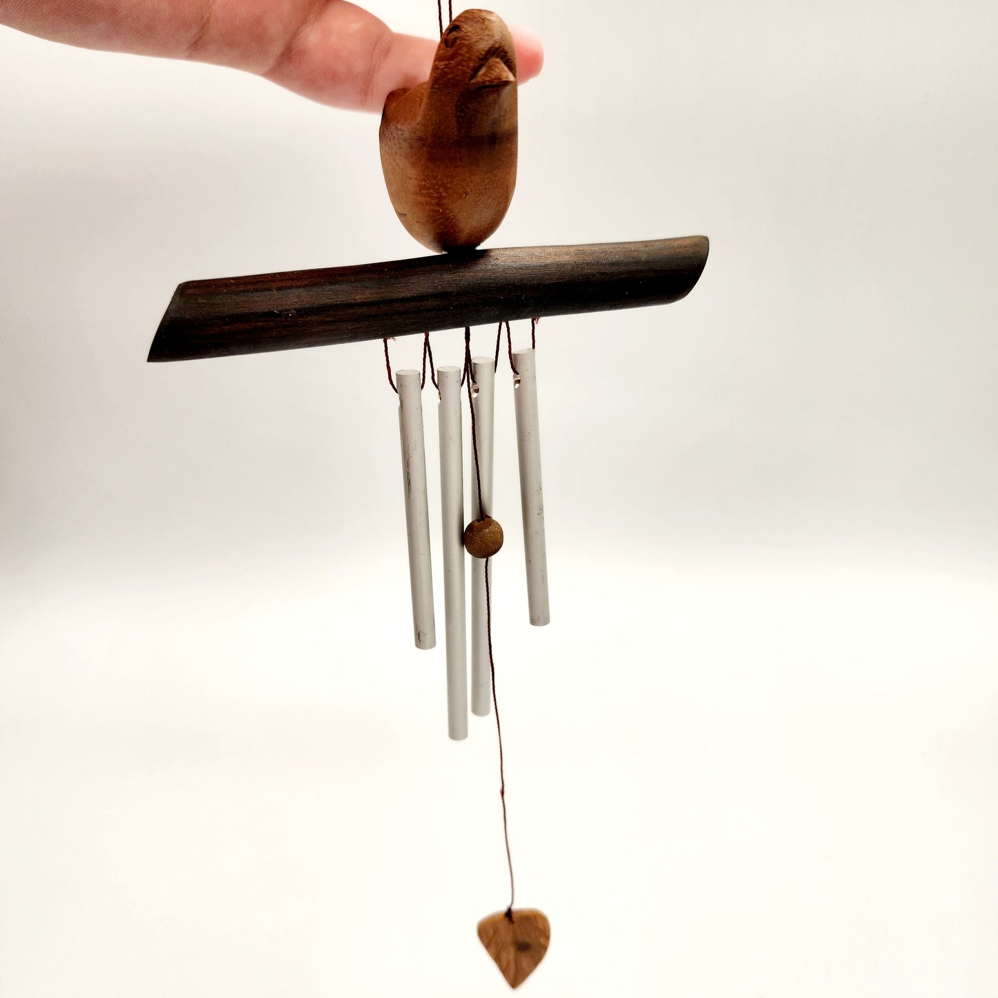 Handmade Wood Sparrow's Song Wind Chime | Indonesia Artisans