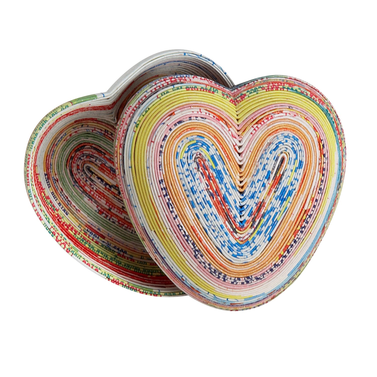 Handcrafted Recycled Magazine Paper Heart Box | Vietnam Artisans