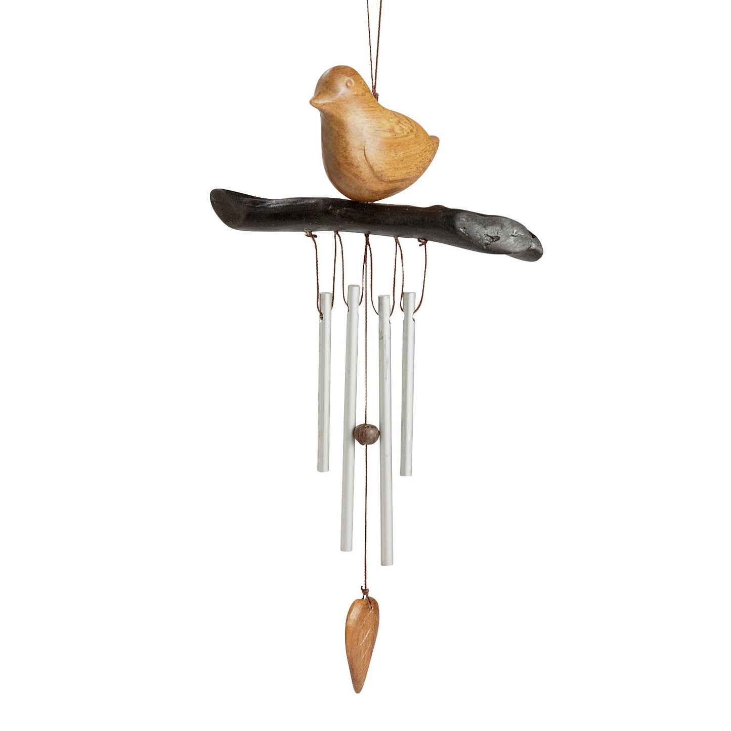 Handmade Wood Sparrow's Song Wind Chime | Indonesia Artisans